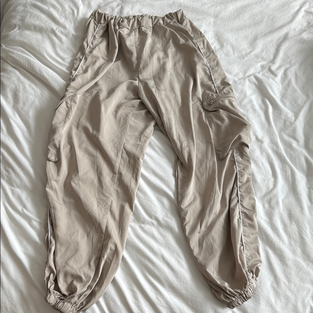 Beige Cargo Pants